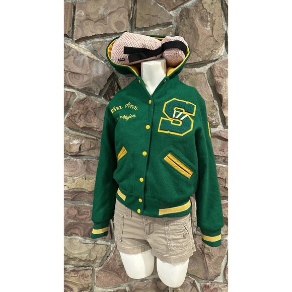 Nelson’s Jackets & Blazers - Vintage Authentic SHS South High Letterman Jacket Small Green Gold EUC Women’s
